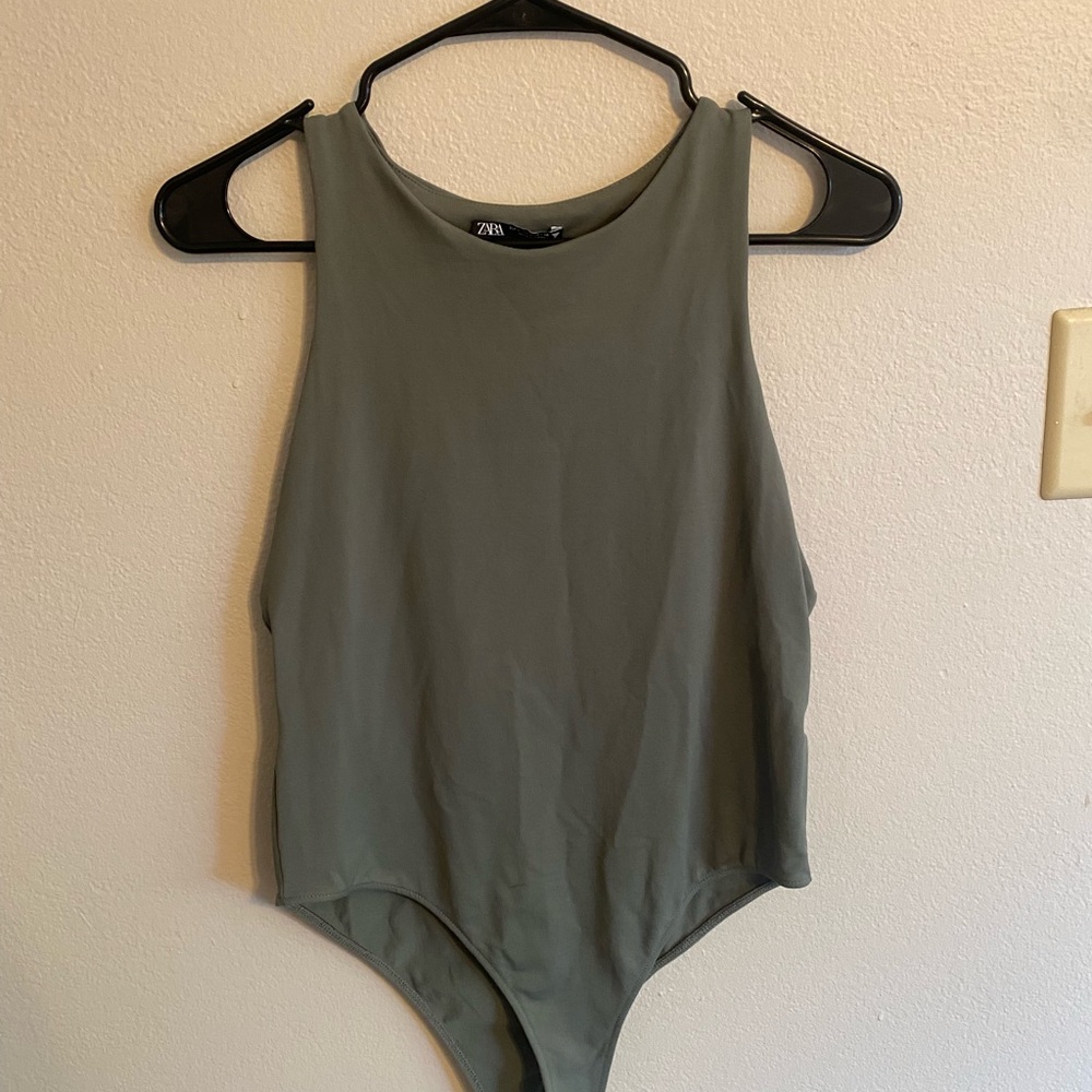 Zara Sage Green Top